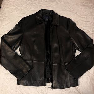 Ann Taylor Black Leather Women’s Small